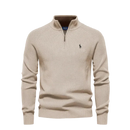 Suéter Polo Ziper Confort