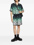 Camisa de seda degradê monogramada - CASA BLC