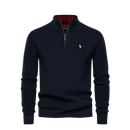 Suéter Polo Ziper Confort